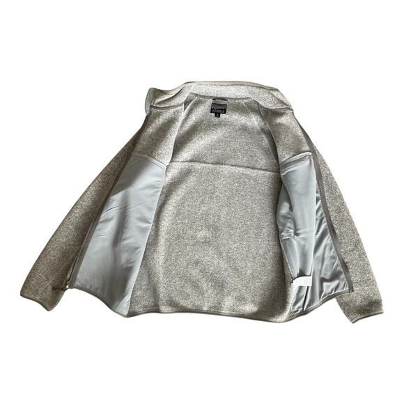 J Crew Nordic Men’s Medium Gray Jacket Polartec Sweater Fleece - Picture 5 of 11